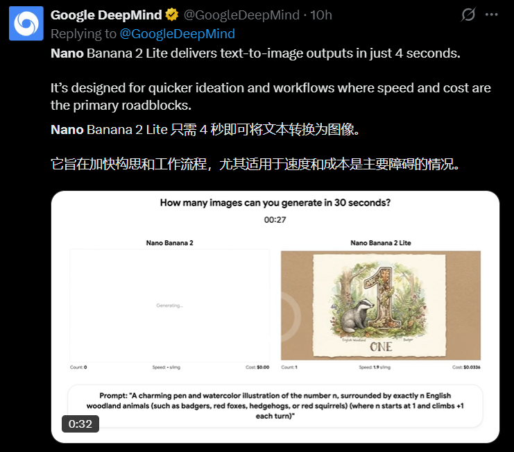 谷歌新AI模型4秒出图，便宜又快，适合批量做图